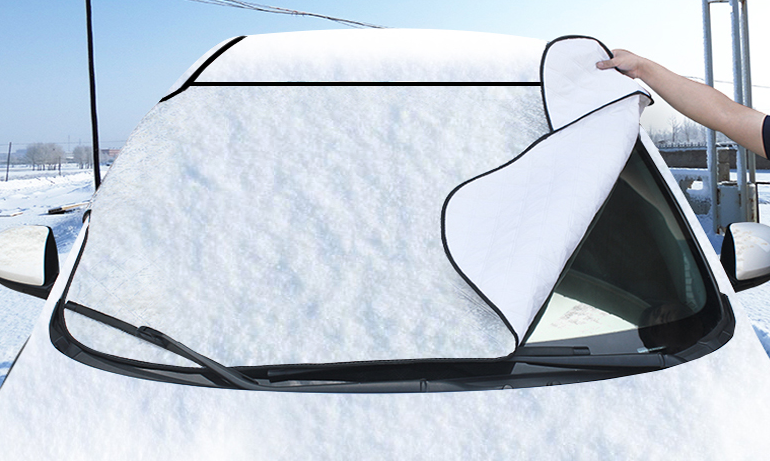 Windshield Snow Cover with Door Flaps – 39 × 58 in