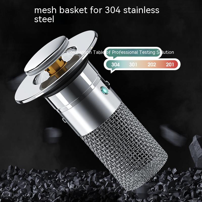 Pop-Up Bathroom Sink Stopper with Hair Catcher Basket (2 Pack)
