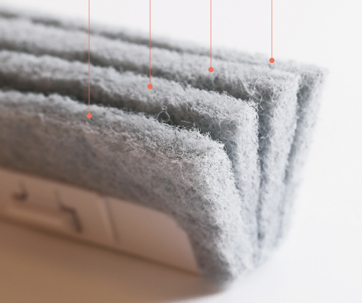 Window Track Cleaning Brush – Wedge Pad Groove Cleaner (2 Pack, White)