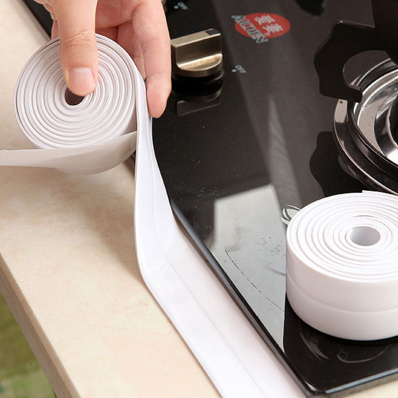 Peel & Stick Caulk Tape – Kitchen & Bath Sealing Strip (2 Rolls)